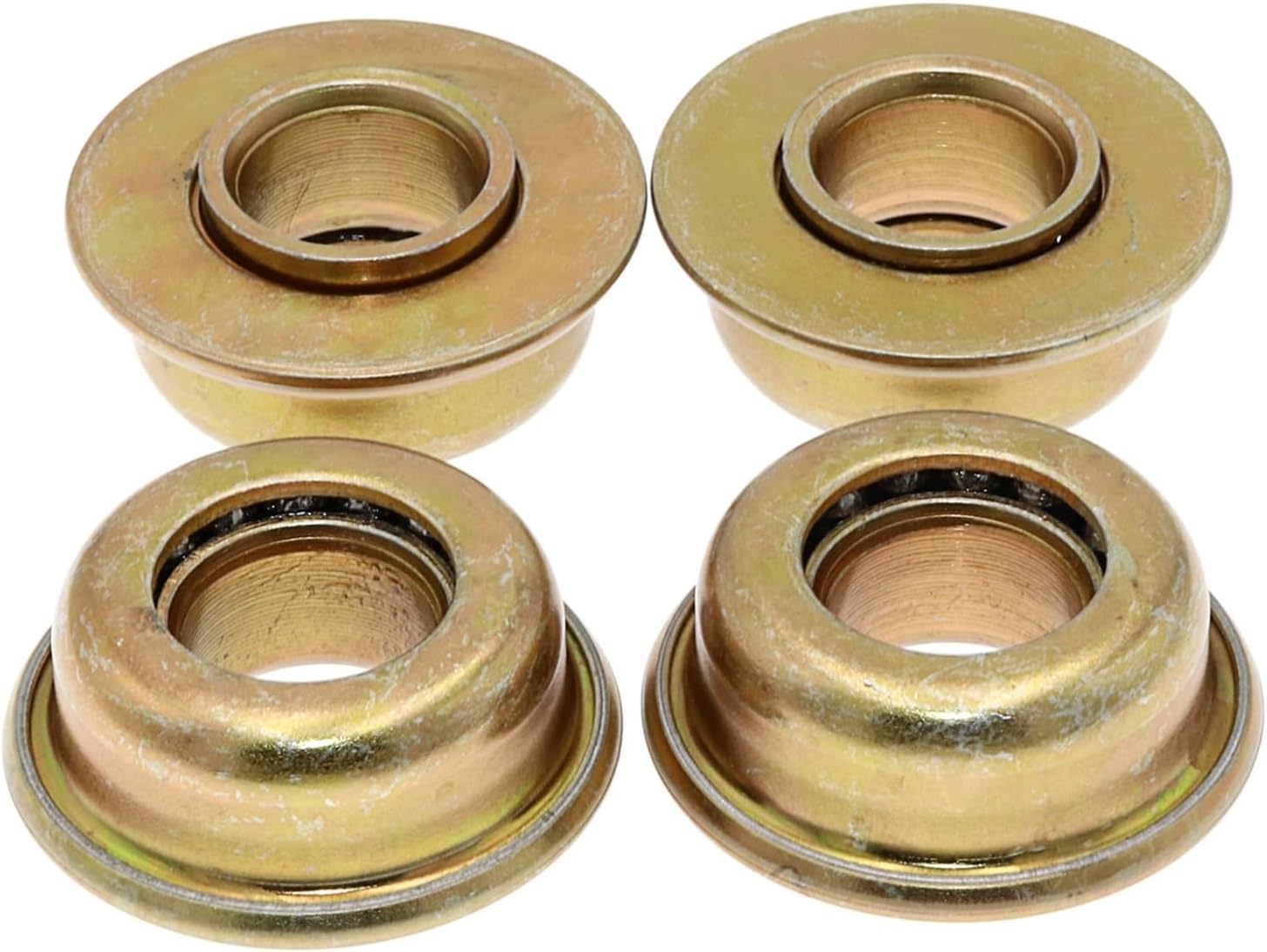 4Pcs 1/2 Inch M127-318 Wheelchair Flanged Ball Bearings 12.7x26x31.8mm Front Fork Bowl Bearing