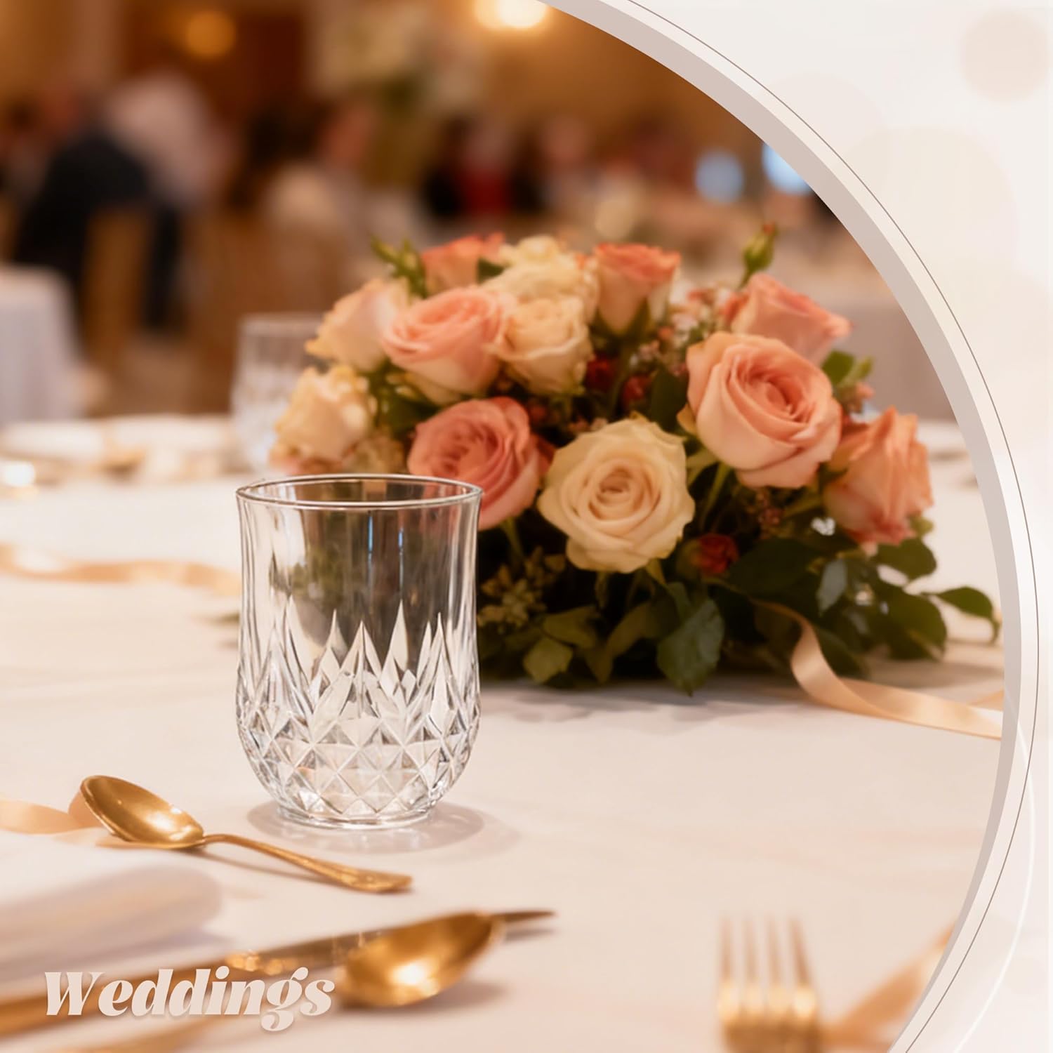 Stemless Wine Glasses, Plastic Reusable Cups Vintage Drinking Glasses Tumblers, Valentine’s Day Gifts for Couples, for Whisky, Beer, Juice, Beverages, Cocktai (24, 12oz-Transparent) - Image 4