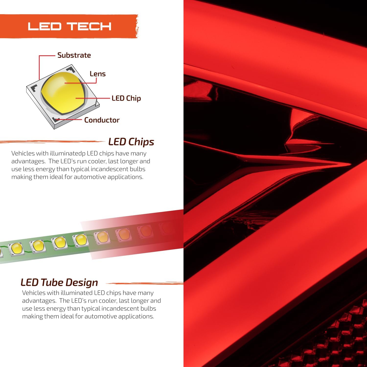 AKKON - For [Sequential LED Signal] Porsche 2005-2008 Boxster 987 2006-2008 Cayman Tail Lights Lamps