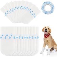 20pcs Dog Boots for Injured Paws Waterproof Dog Socks Paw Stop Licking | Breathable Dog Paw Protectors with Bandage, Pet Socks for Indoor Outdoor Walking (M: 16-38 lb)