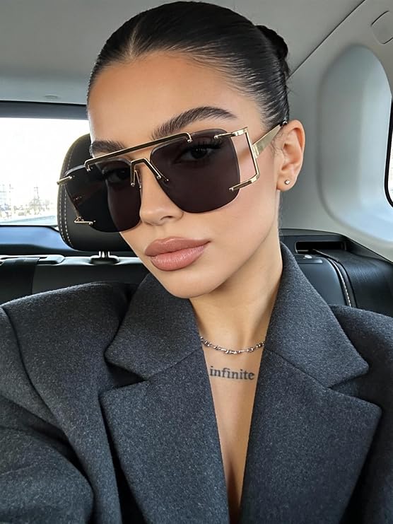 boten Aviator Sunglasses for Women Oversized 70s Glasses