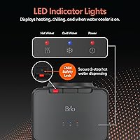 Vista 4 de Brio 130 Series Top-Load Water Cooler Dispenser for 3- and 5-Gallon Bottles, Hot & Cold, Spill-Free Loading, Child Safety Lock, Energy Star 3.0