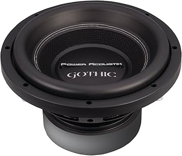 Power Acoustik GW3-10 Gothic Series 2 Dual Voice-Coil Subwoofer 10", 2,200 Watts, Black