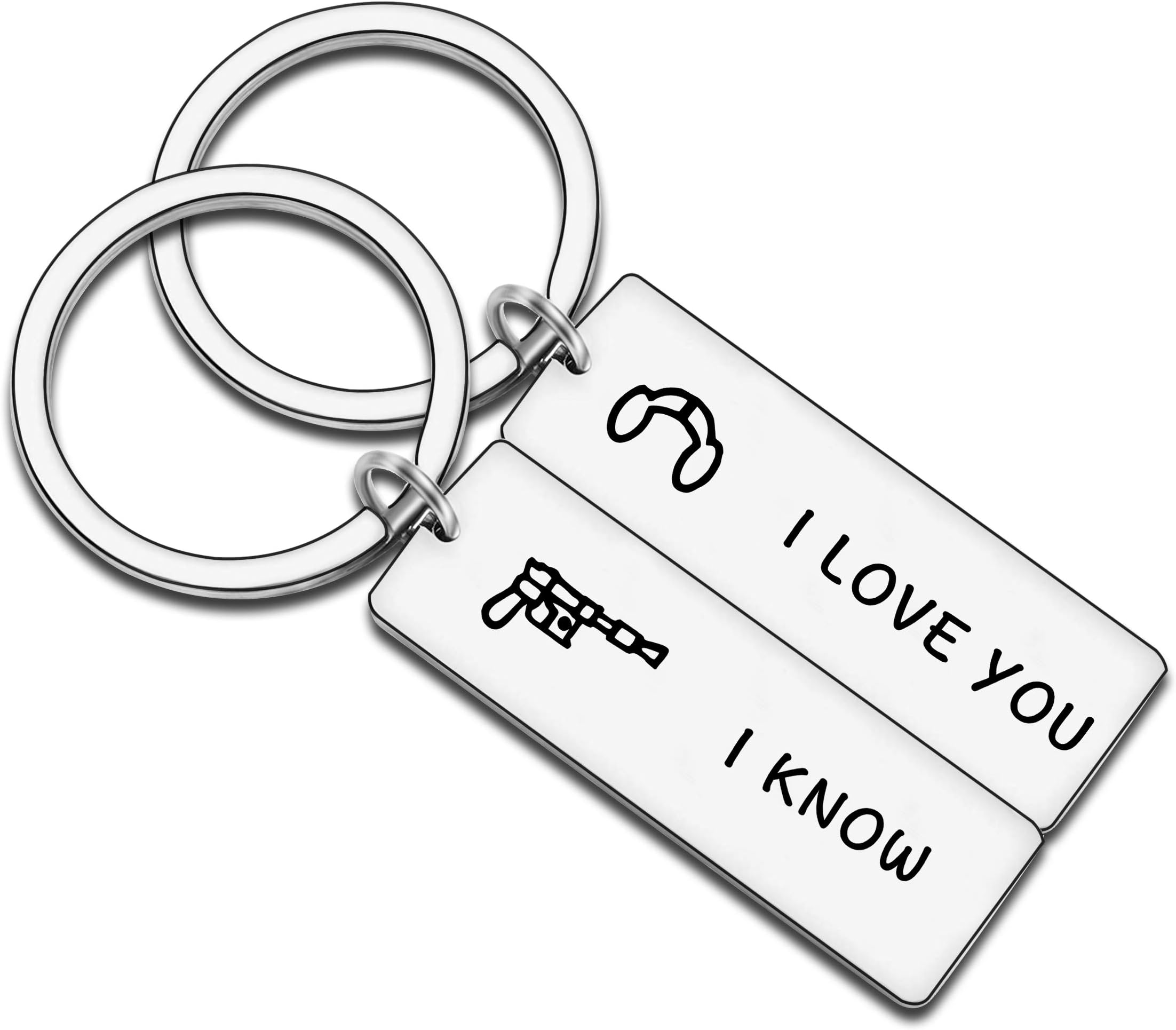Couple Gifts for Him and Her Wedding Gifts Star Wars Jewelry I Love You I Know Keyring Girlfriend Boyfriend Husband Wife