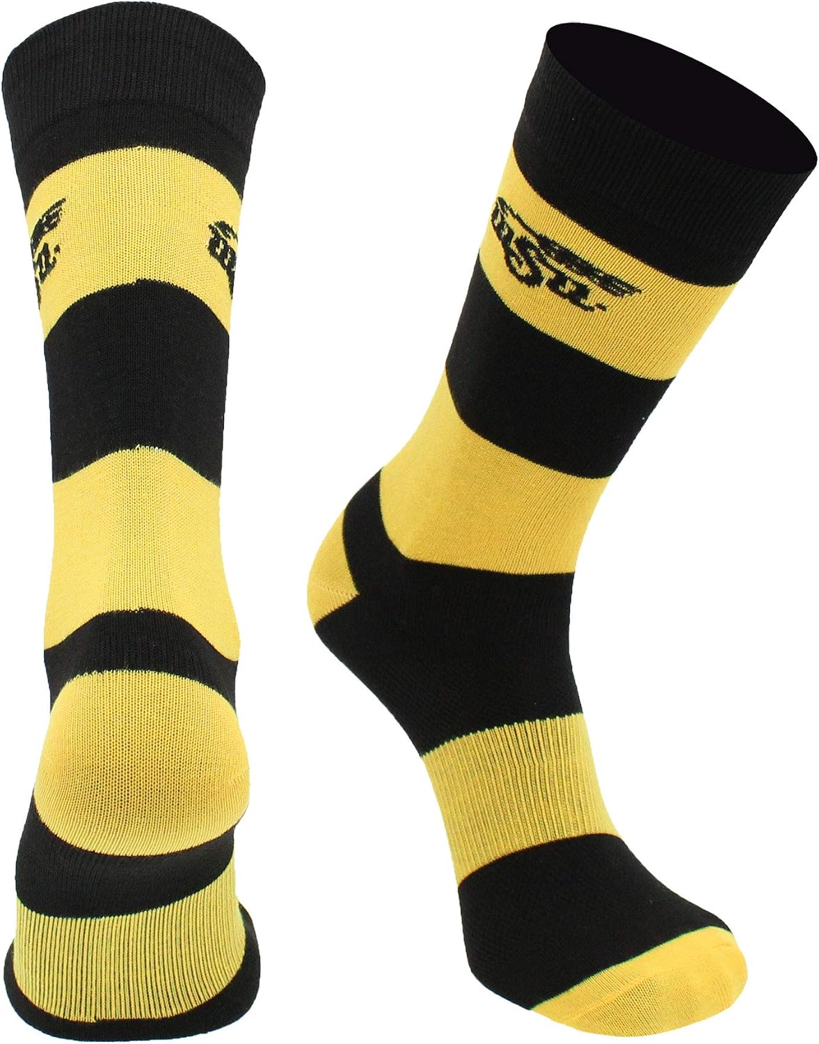 TCK Wichita State Shockers Socks Game Day Striped Crew Socks