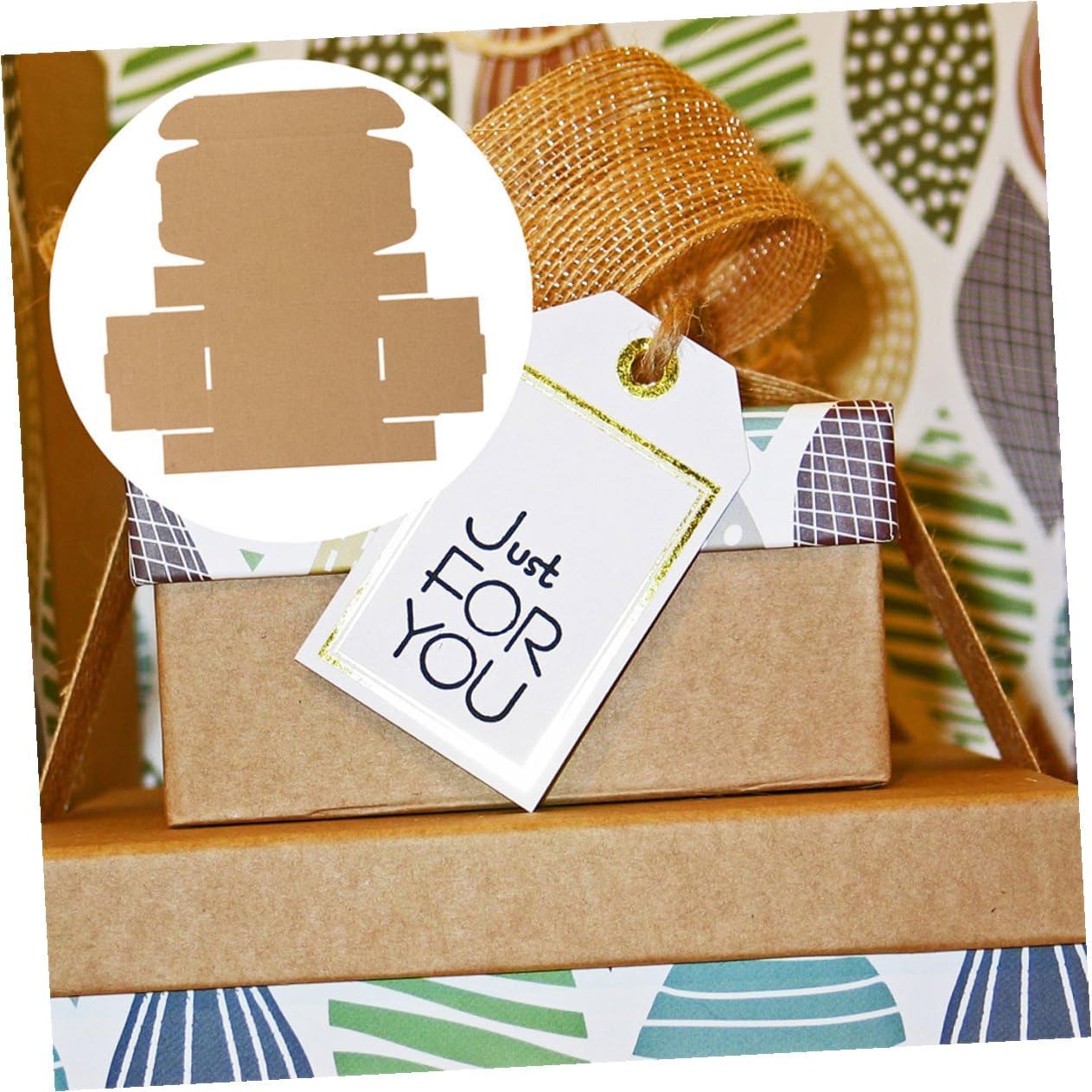 Luxshiny 15pcs Kraft Paper Small Folding Boxes Set 31x21.5x5cm E-flute Sturdy Storage Boxes for Valentine’s Day Christmas Party Favors and Packaging