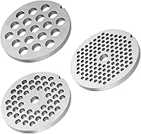 Vista 7 de Discos de placa para picadora de carne, aleación, cuchillas de repuesto para picadora de carne, disco de placa trituradora para batidora de soporte