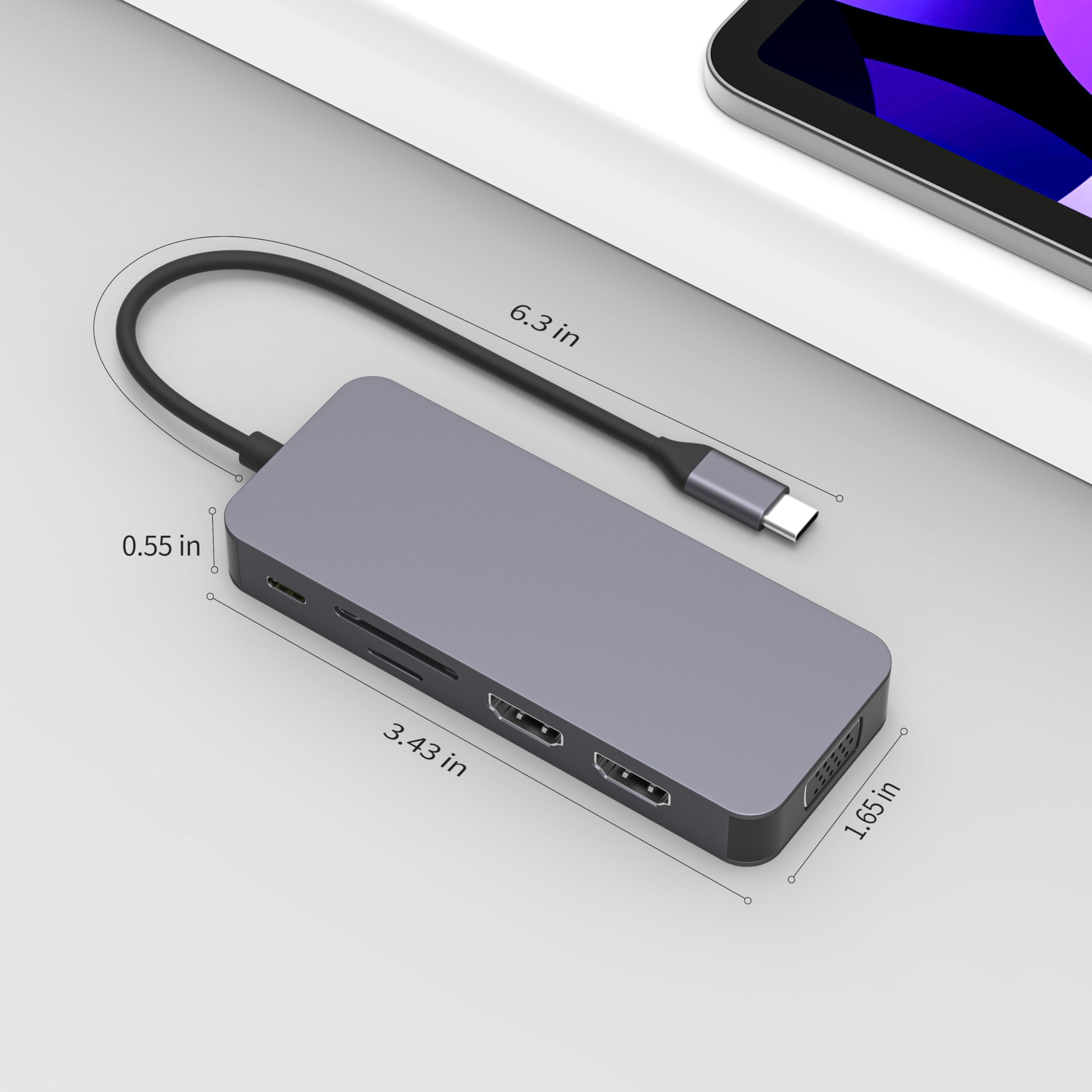 Amazon | USB Cハブ 10-in-1 デュアルディスプレイドッキング