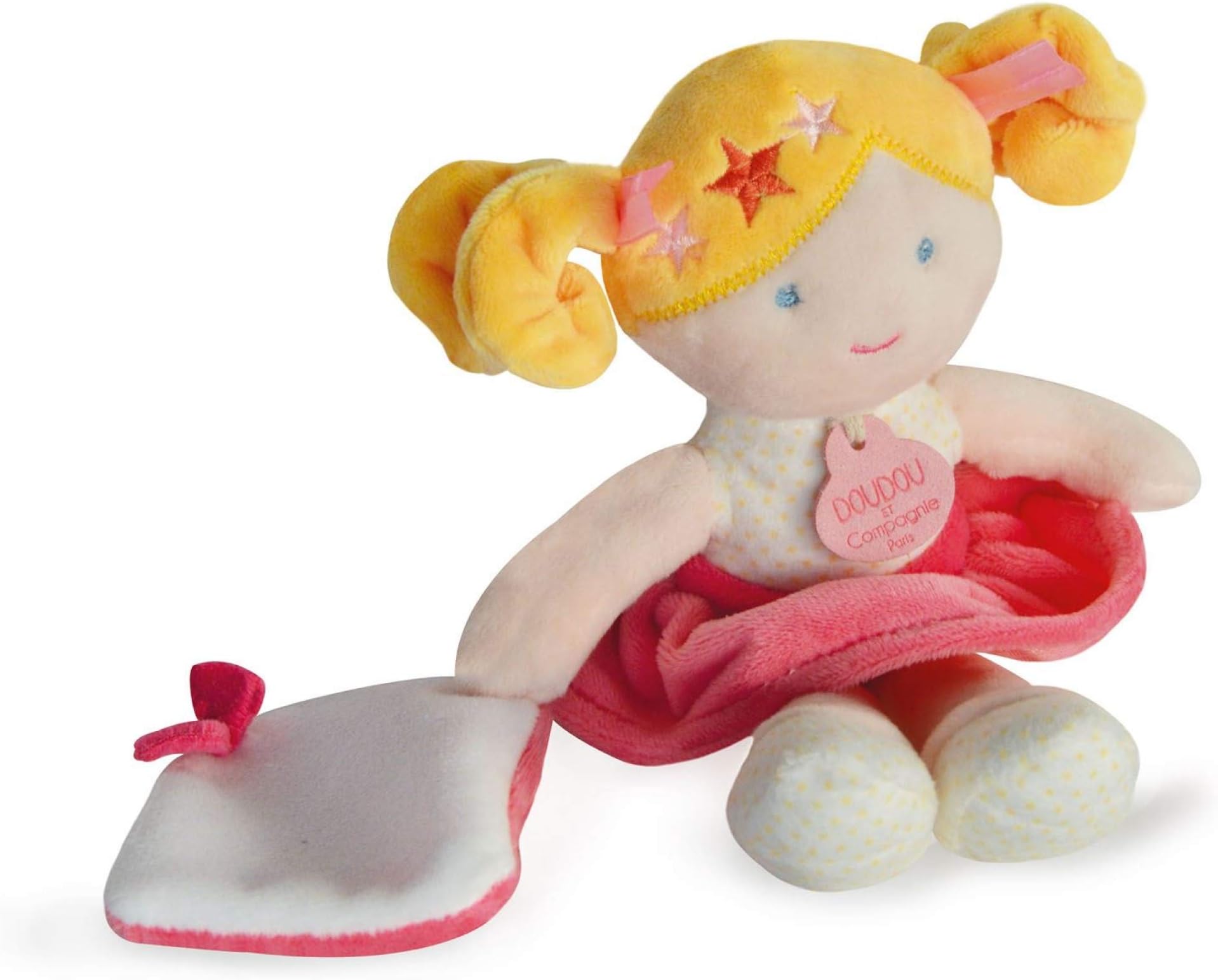Doudou et Compagnie DC3679 plush doll with swing, 21 cm, in beautiful gift box