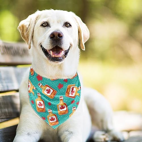 Miniatura 7 de Paquete de 2 bandanas de seda de leche para mascotas, bufanda con botón a presión, juego de baberos triangulares para cachorros grandes, perros,