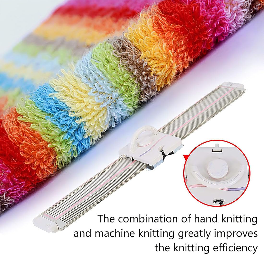 Automatisches Strickgerät Kunststoff-Haushaltsmaschine,150 Stiche