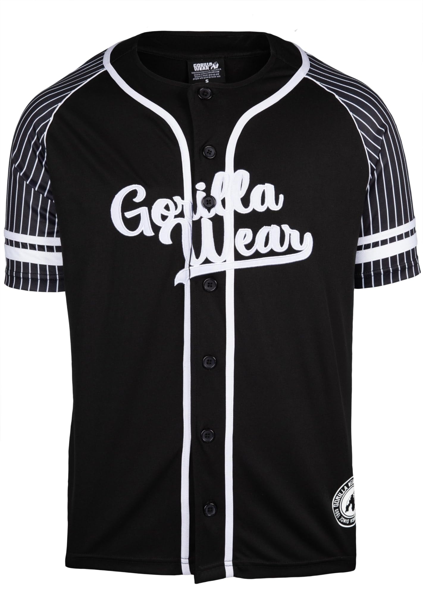 Gorilla Wear 82 Baseball Jersey - Black