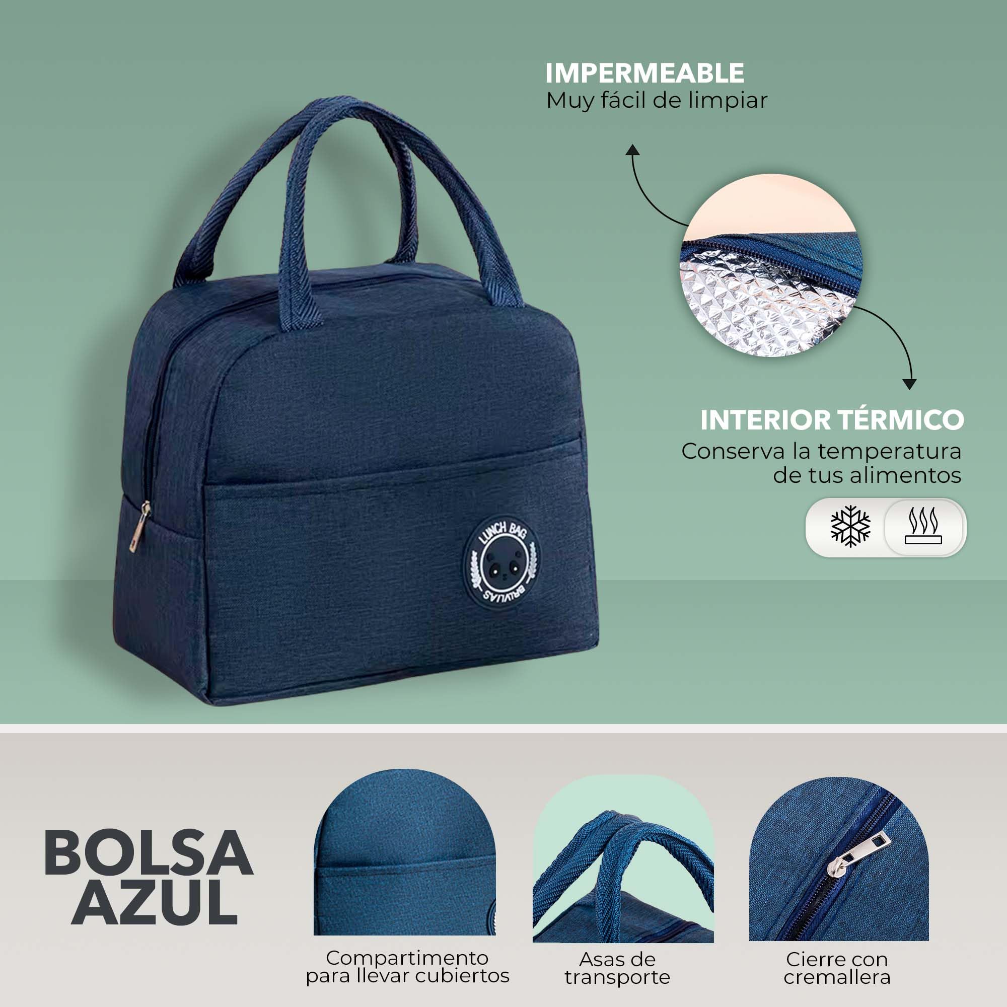 Contenitore per alimenti da lavoro con borsa termica per alimenti, borsa termica per alimenti in acciaio inox, borsa termica per alimenti da lavoro, pranzo box per adulti, pranzo bag (bianco