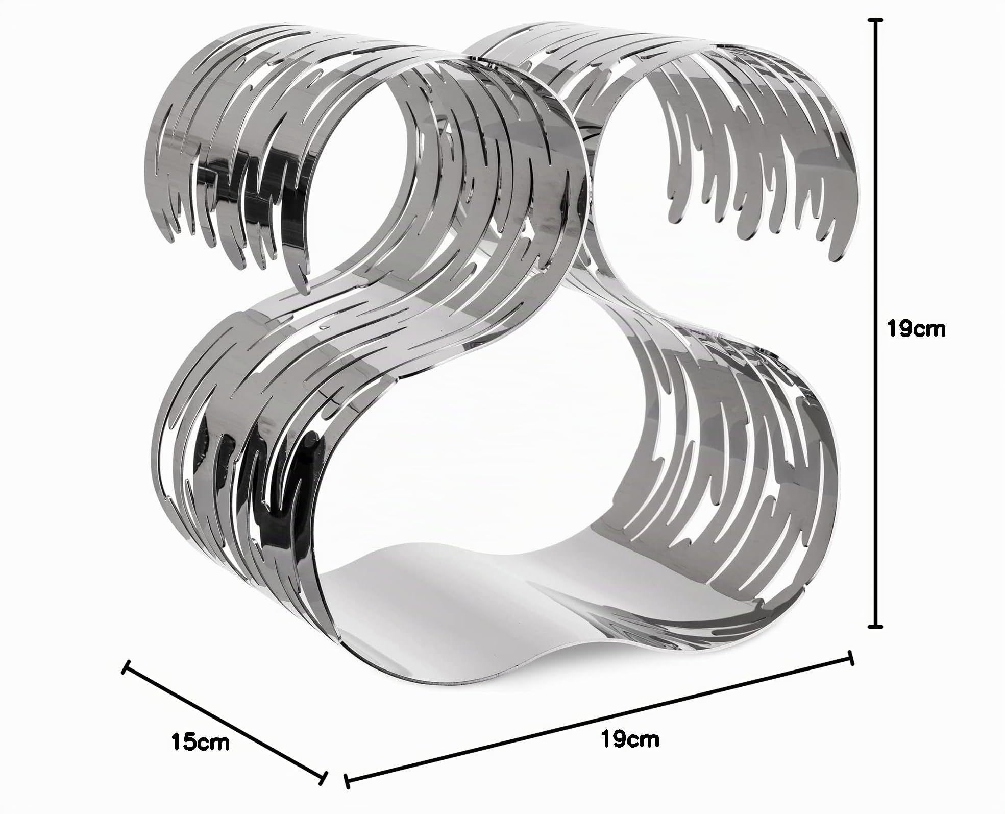 Alessi BM03 Barkcellar Flaschenregal - Edelstahl 18/10 glänzend poliert.