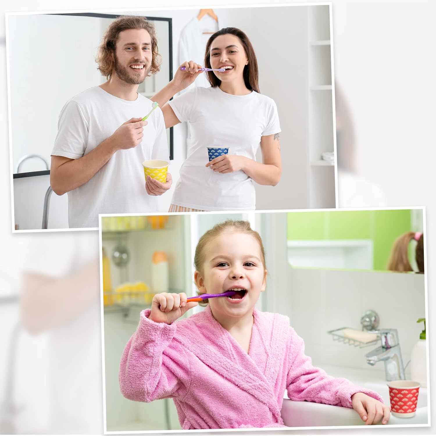 Gerrii 1200 Pack 3oz Disposable Bathroom Paper Cups Small Mouthwash Cups for Bathroom Use, parties, Picnics, Barbecues, Travel and Events