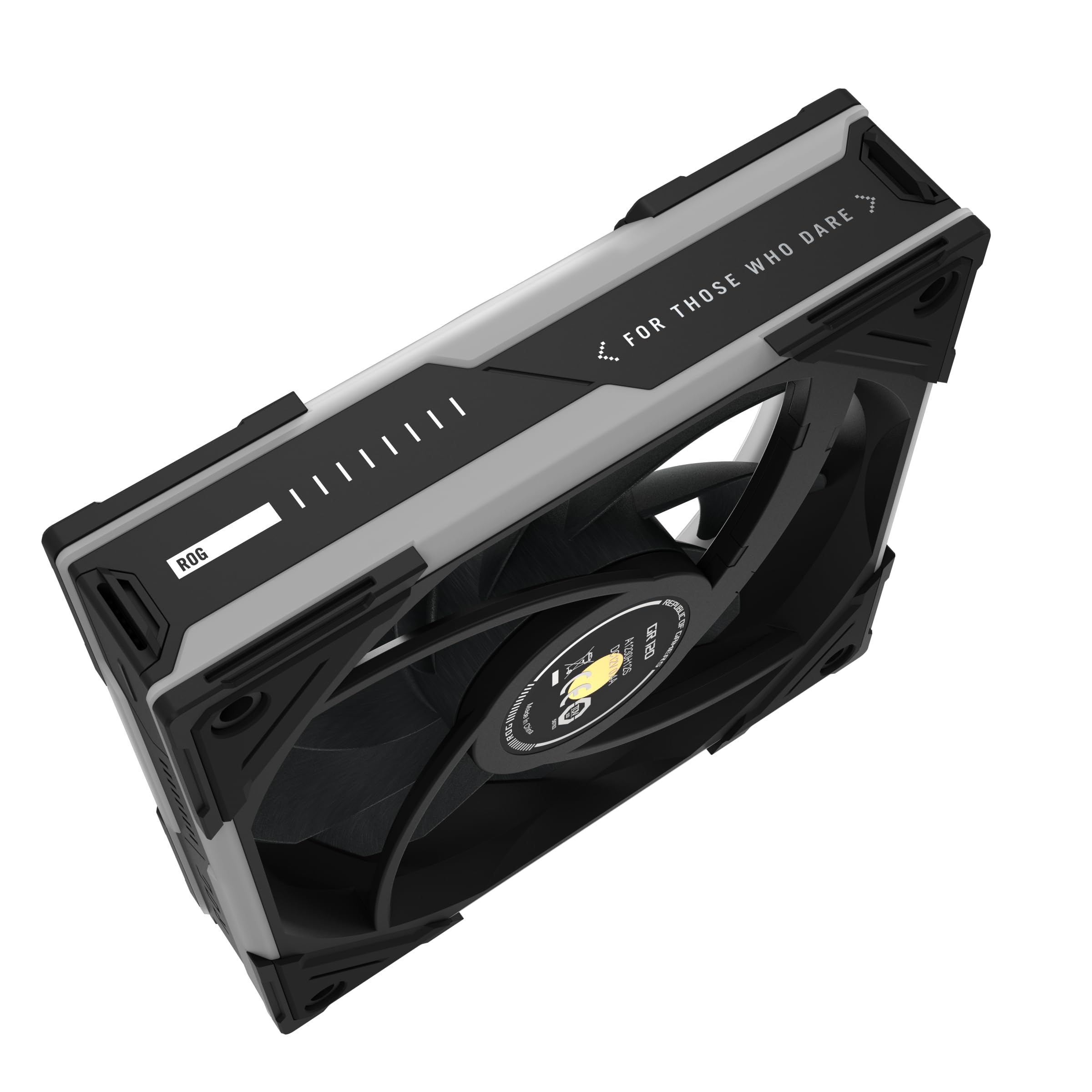 ASUS ROG Eurux GR120 ARGB PWM Lot de 3 ventilateurs PWM de 120 mm, 2600 tr/min, chaîne en marguerite brevetée, éclairage personnalisé, moyeu de ventilateur