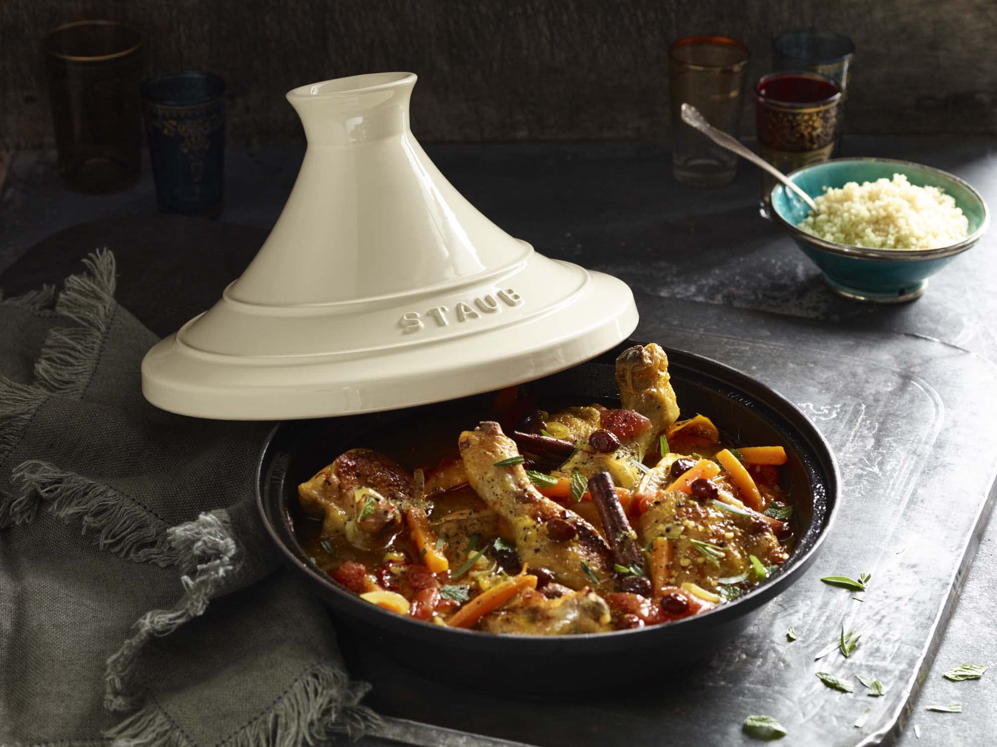 Staub Tajine Rotondo Ghisa Crema 1pezzo(i)