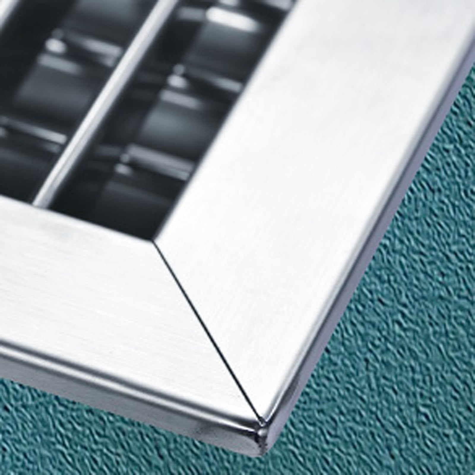 Regenfeste Fensterläden aus 304 Edelstahl, Lüftungsgitter für Luftzirkulation, Badezimmer-Abluft-Wandlüftungen, 350 mm – langlebiges und witterungsbeständiges Design