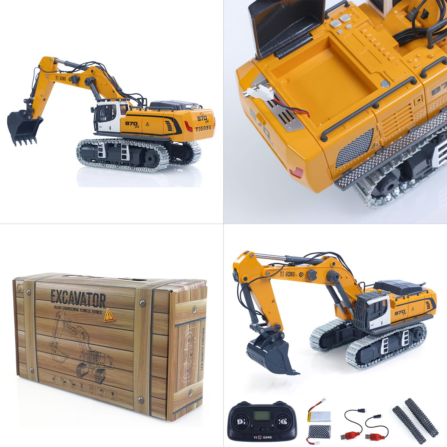 TOUCAN RC HOBBY 1:50 RC excavator K970 construction machine remote