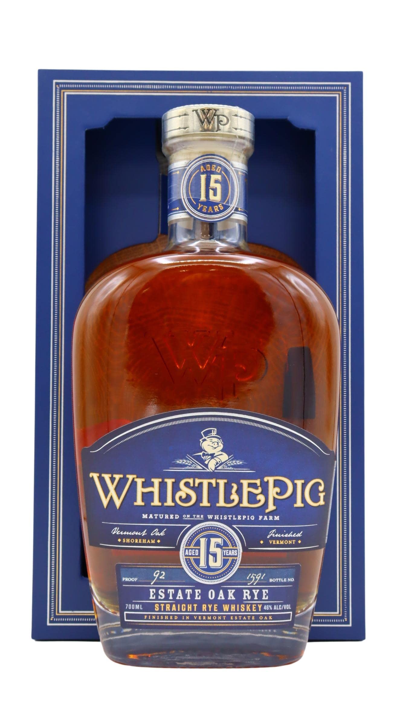 WhistlepigVermont Oak Finish Rye - 15 year old Whiskey 70cl 46% ABV