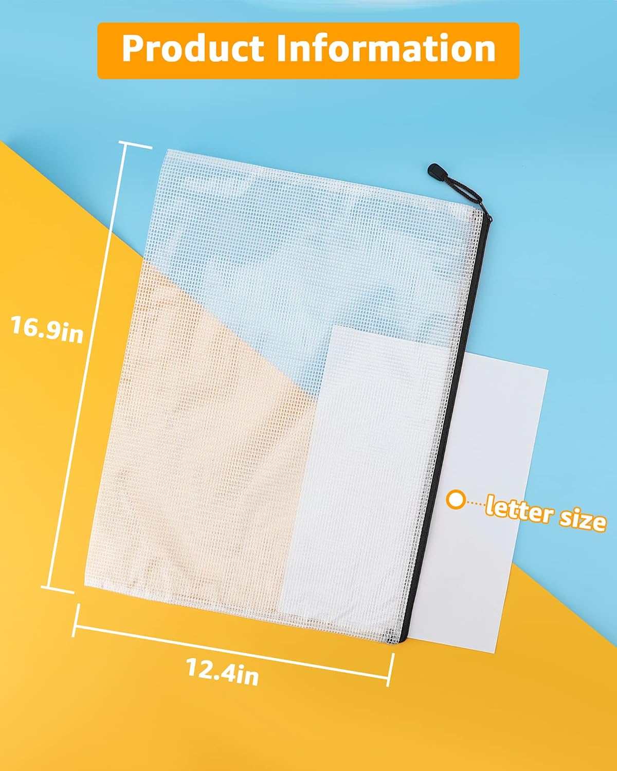 Umriox Zipper Pouch Bundle (18PCS 16.9x12.4 in & 48PCS 9.5x7.1 in)