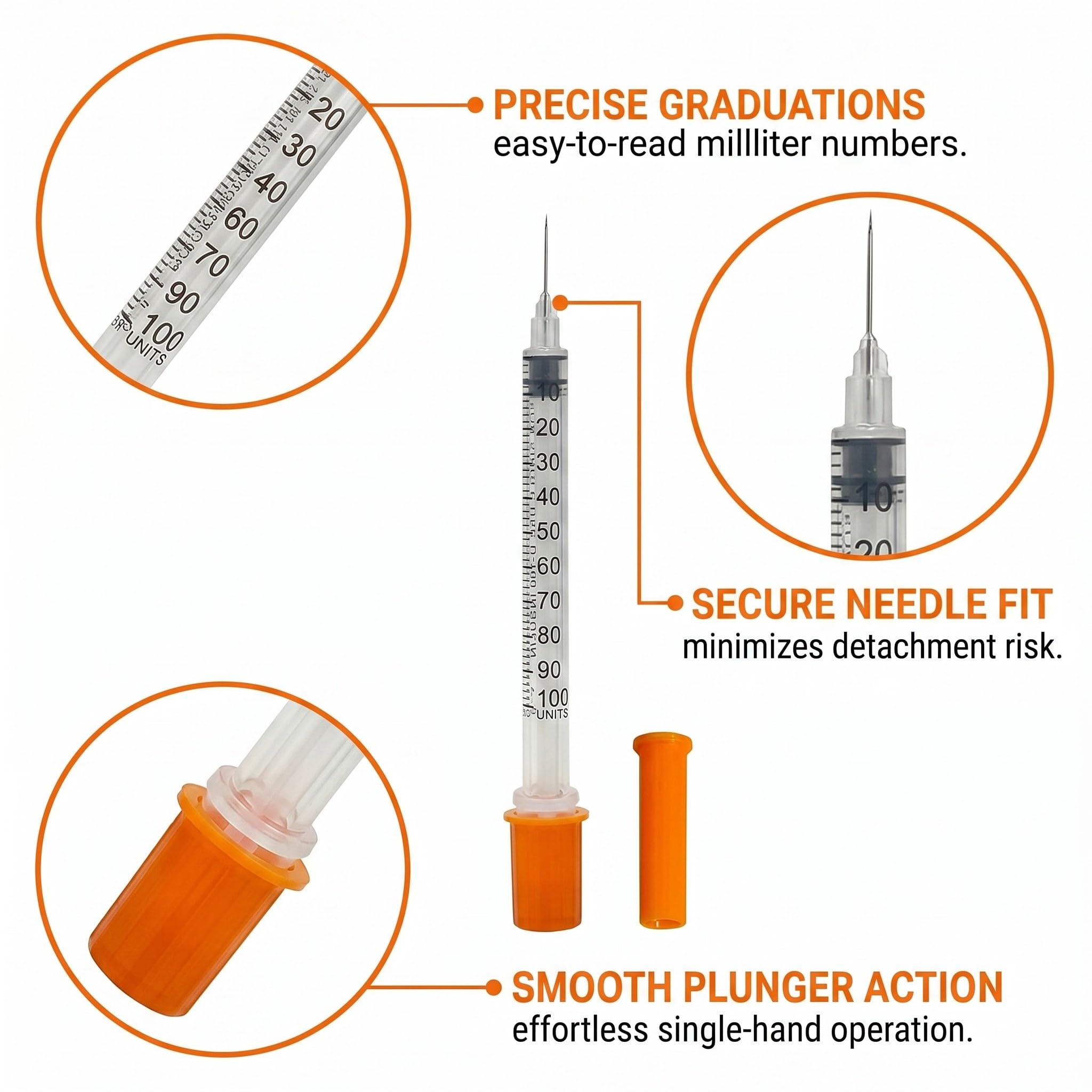 10 Pièces tubes en plastique de 1 ml(30 g x 8 mm), outils de mesure polyvalents, emballés individuellement