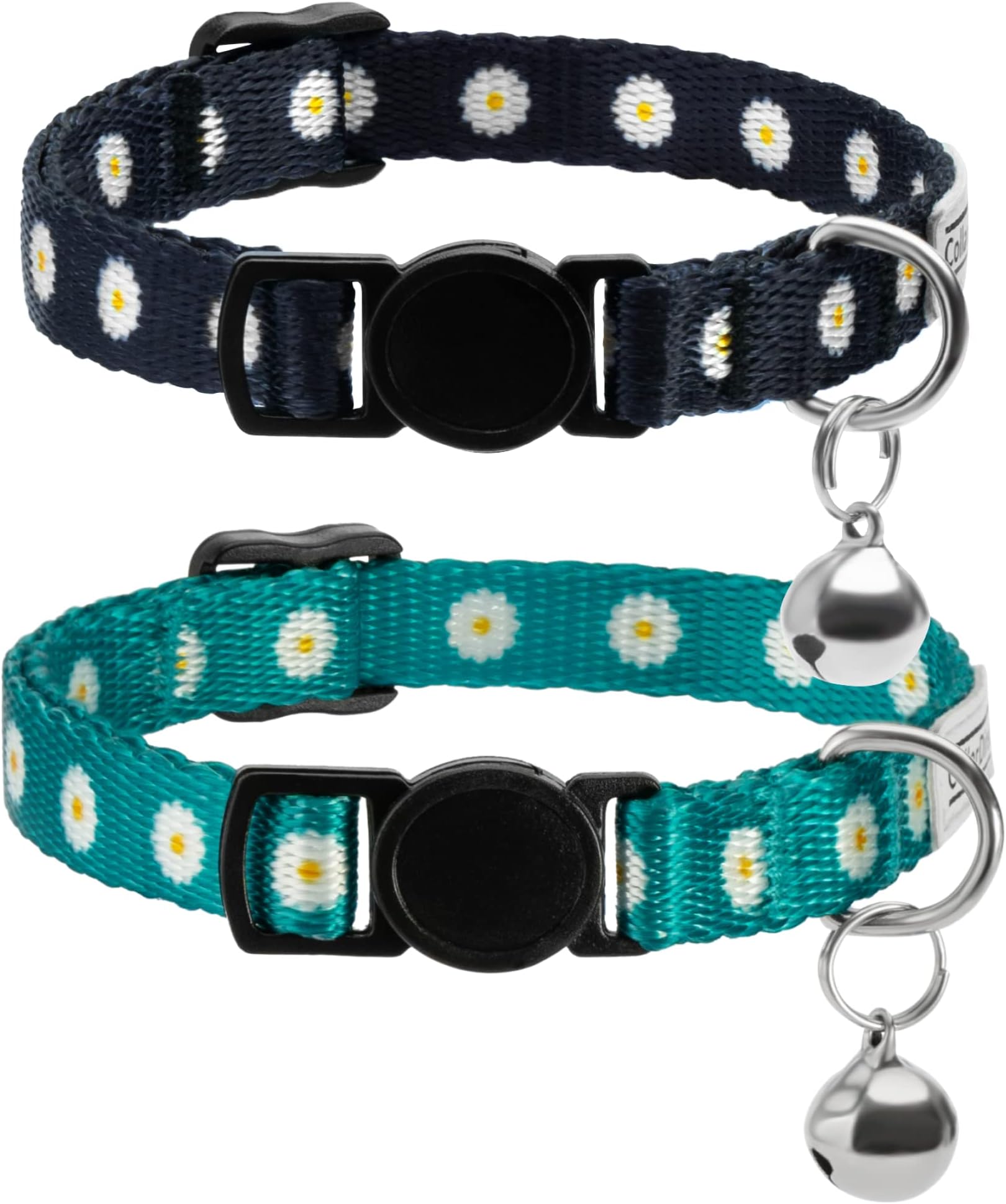 CollarDirect Cat Collar Breakaway with Removable Bell Set of 2 PCS