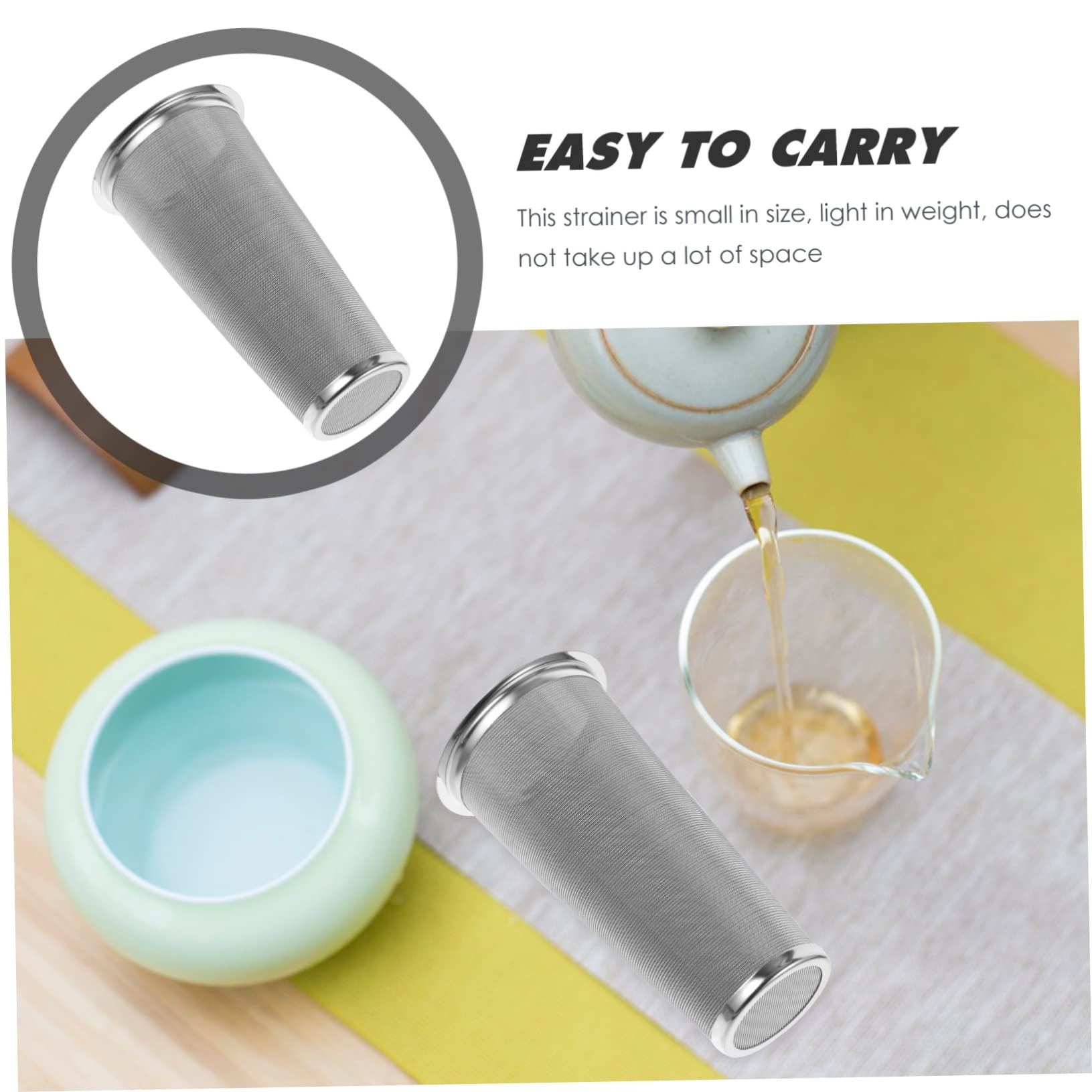 OUNONA 3piezas Colador De Café De Acero Inoxidable Filtro Reutilizable Para Infusiones De Té y Café Diseño Práctico y Duradero