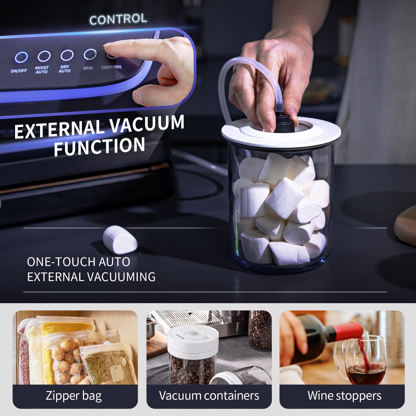 ALACRIS Vacuum Sealer Machine, Professional Full Automatic Food