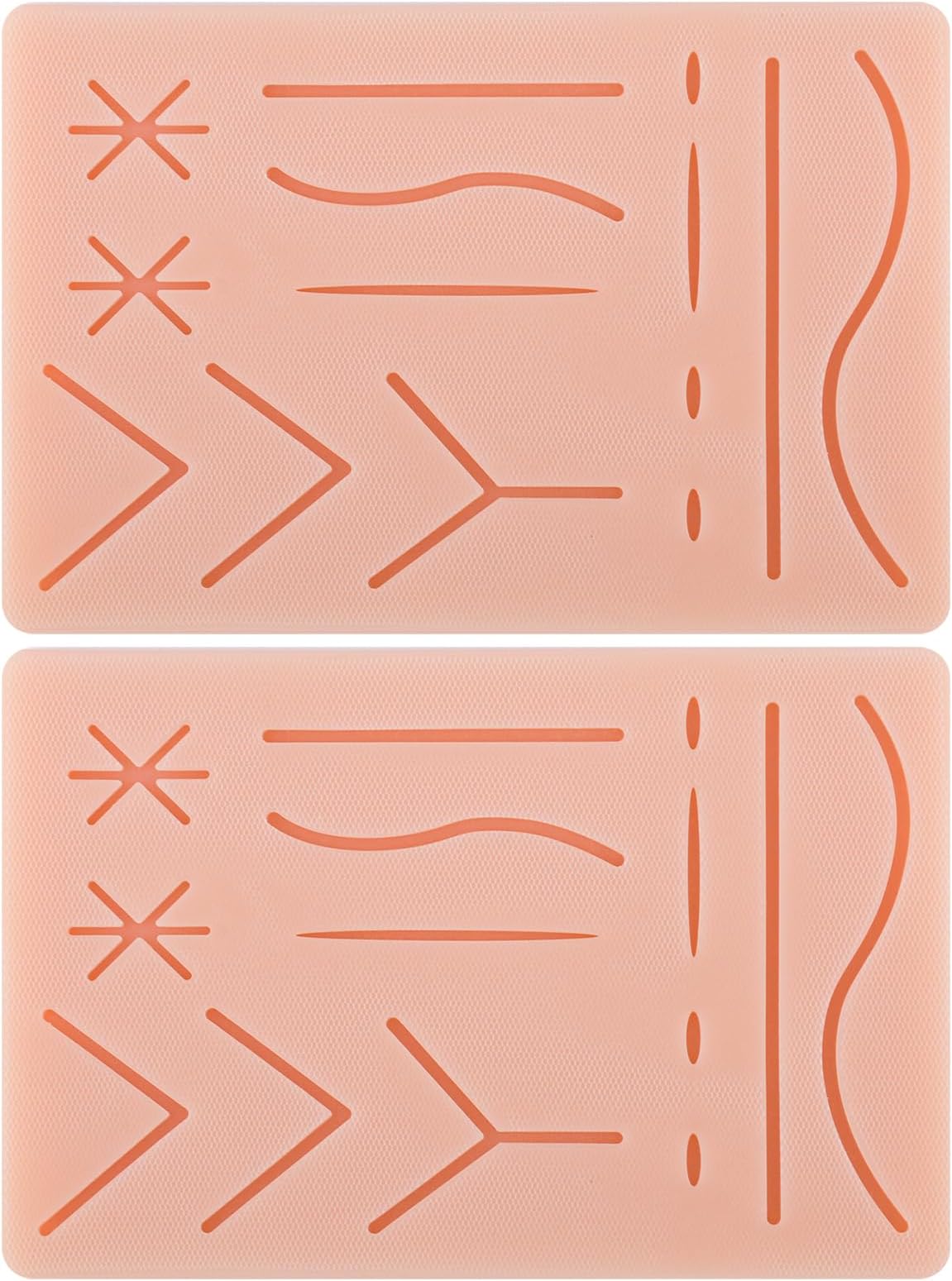 Ultrassist Durable Suture Practice Pad (2 Pads) for Medical and Veterinary Students, Suture Pad Includes14 Pre-Cut Wounds with Rip-Resistant Mesh, Tear-Resistant, Design for Training Only