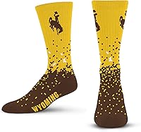 Vista 6 de For Bare Feet Calcetines de la NCAA para niños y niñas, unisex, Spray Zone Crew, para jóvenes