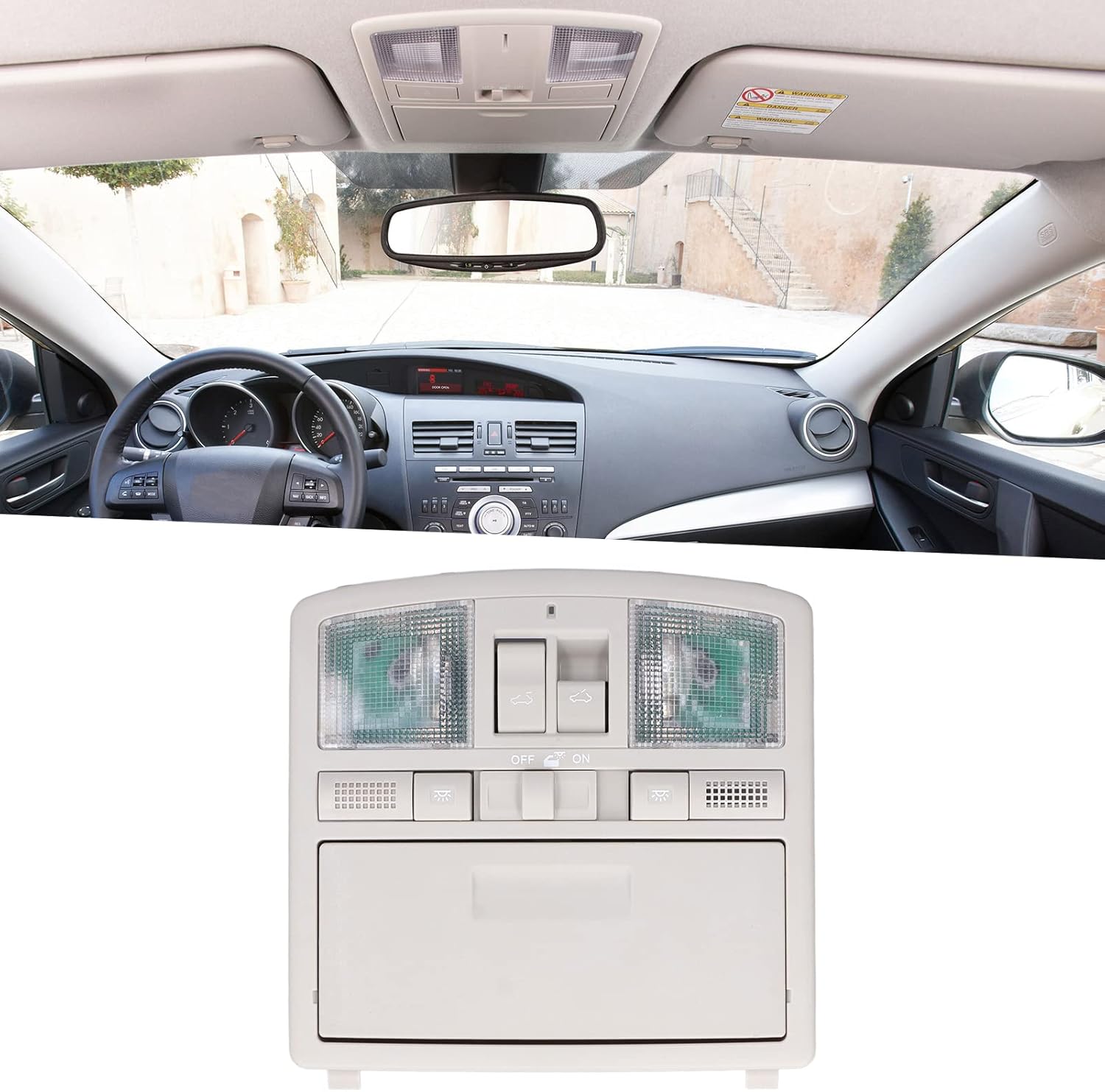 Ymiko Overhead Sunroof Switch Console, Car Overhead Sunroof