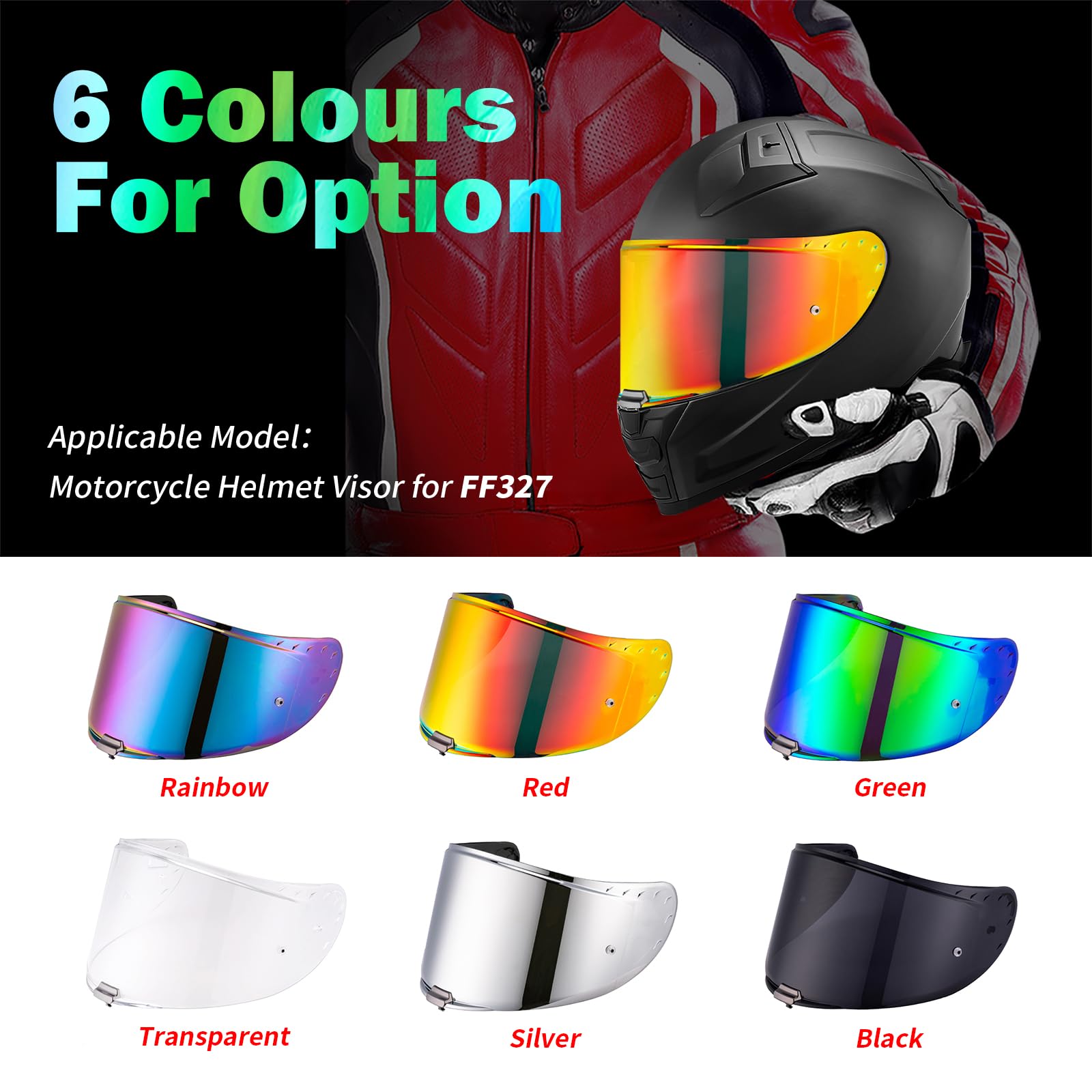 Visière de Casque pour FF327 Challenger Visiere Casque Moto | Visière de Casque de Moto,Accessoires pour Le Casque intégral
