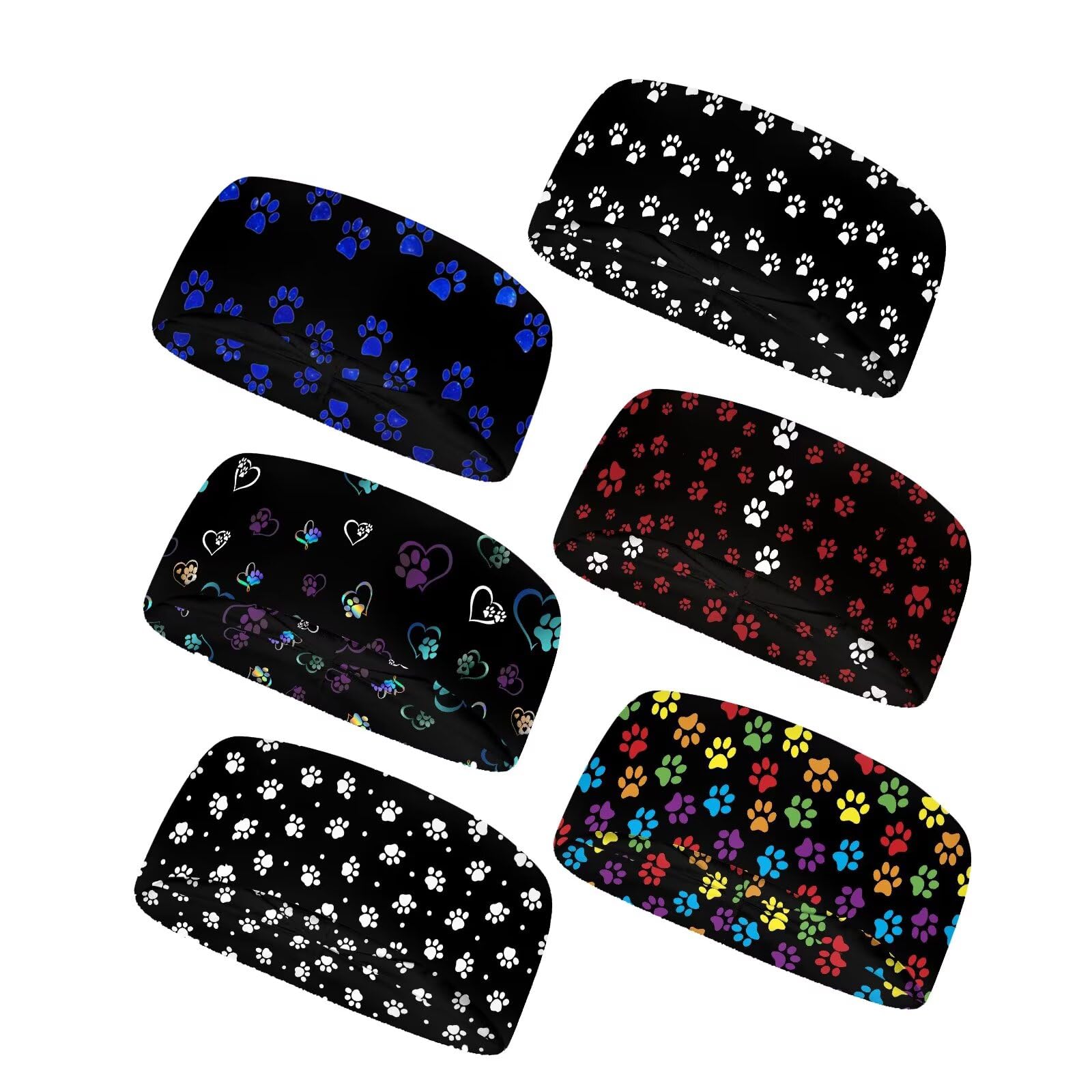 Forchrinse Sunflower with Text Print 6Pieces Sport Sweatband Headband for Soft Elasitc Headband Hair Bands Unisex Outdoor Sport Headbands