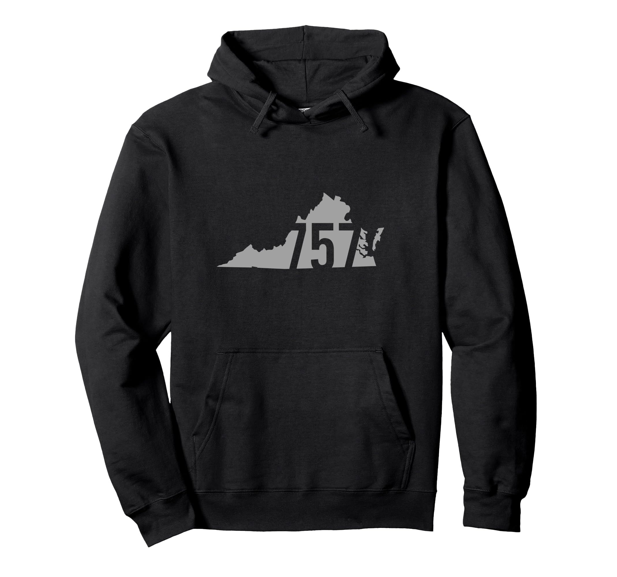 757 Area Code, Virginia Beach, Chesapeake, Newport News, VA Pullover Hoodie