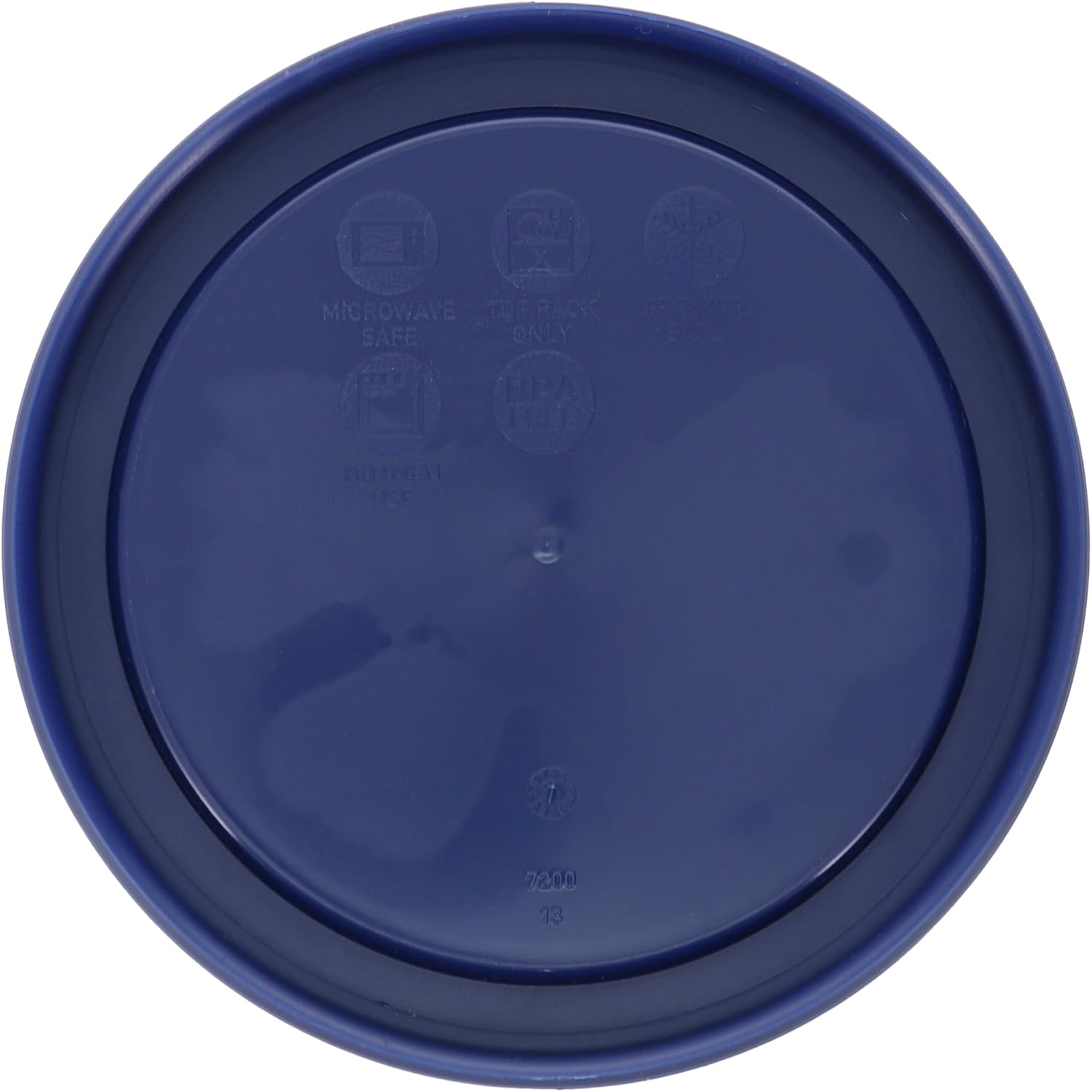 Pyrex 7200-PC 2-Cup Blue Food Storage Replacement Lid (4-Pack) - Made in USA