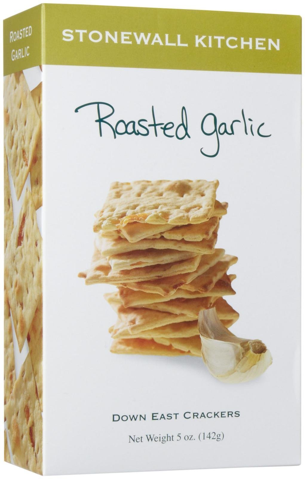 Stonewall Kitchen Roasted Garlic Crackers, 5 Ounce Box