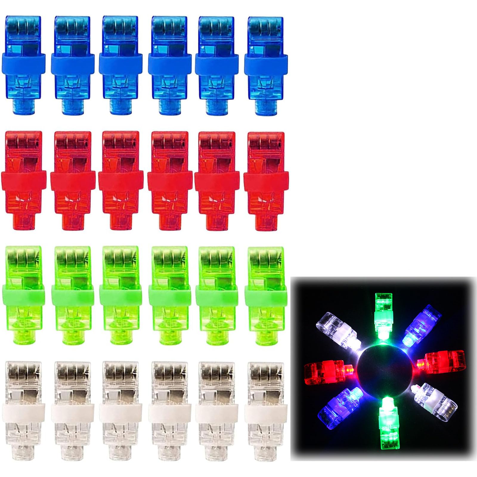 36 Halloween-Fingerlichter Mit 12 Motiven – Leuchtende Clip-Lampen Für Süßes Oder Saures & Partys