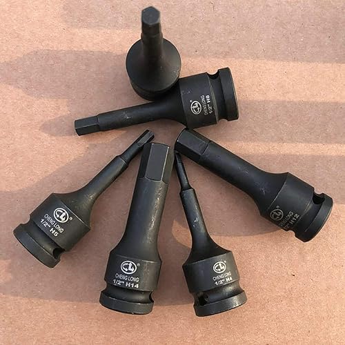 Miniatura 6 de 12" Hexágono Socket Drive Impact Socket Tool - Caja de almacenamiento mejorada, 1 pieza - H9