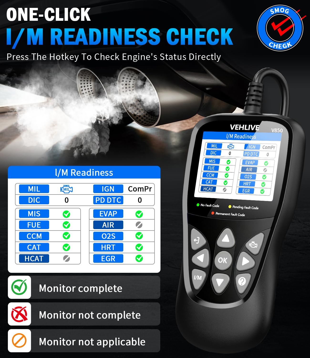 Strumento diagnostico OBD2 Scanner-nero