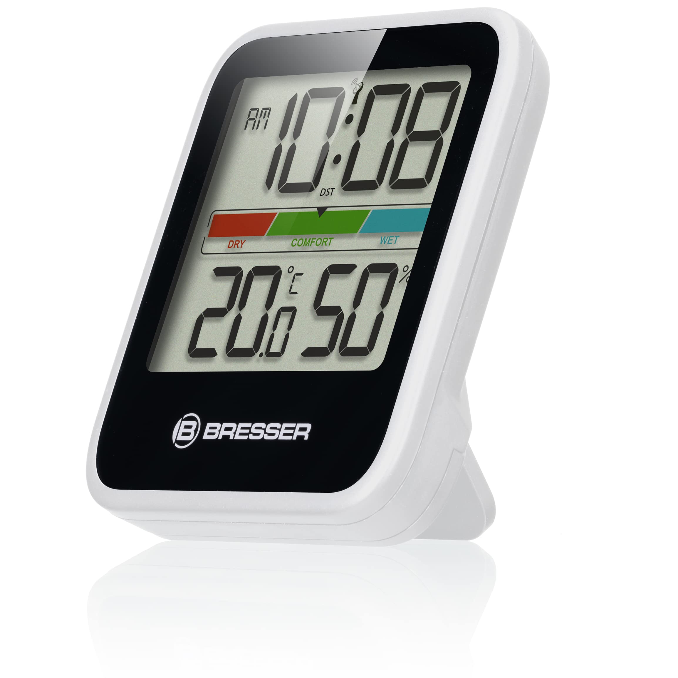 Bresser - Sensore igrotermico da Esterno a 3 canali per i Modelli TemeoTrend e Gli Orologi da Parete MyTime Jumbo con visualizzazione della Temperatura e dell'umidità