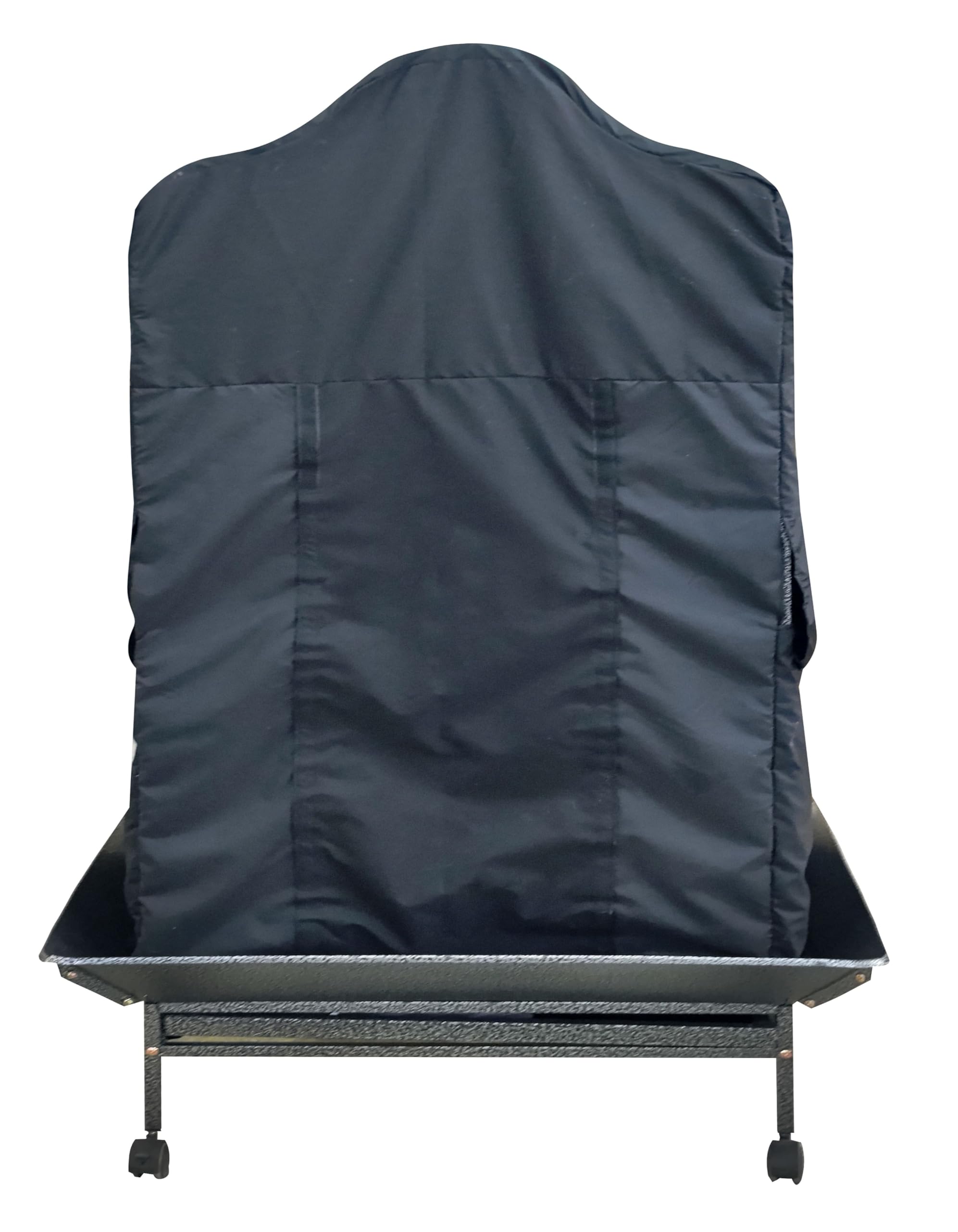 Pet's Solution - Telo Copertura Nero per Gabbia Pappagalli con Tetto Onda e Misura Interna da 101x71x150h cm, Ideato per Favorire il Riposo dei Volatili