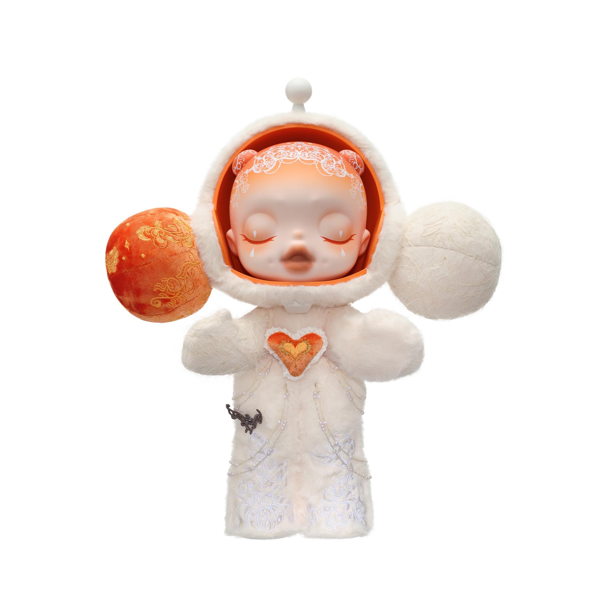 Amazon.com: POP MART MEGA α SKULLPANDA 400% White Moon, 12.99