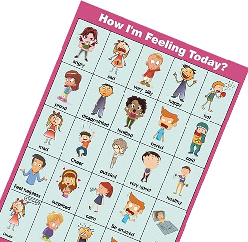 Miniatura 3 de ¿Cómo me siento hoy? Carteles, tabla de sentimientos (póster de emociones) para niños pequeños y niños. Herramienta educativa perfecta y