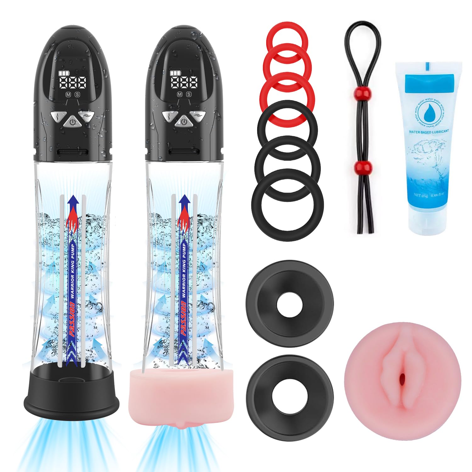 Male Growth Pump Vacuum Pump penisen largement Tool Male with Strong Suction Men's Extend…