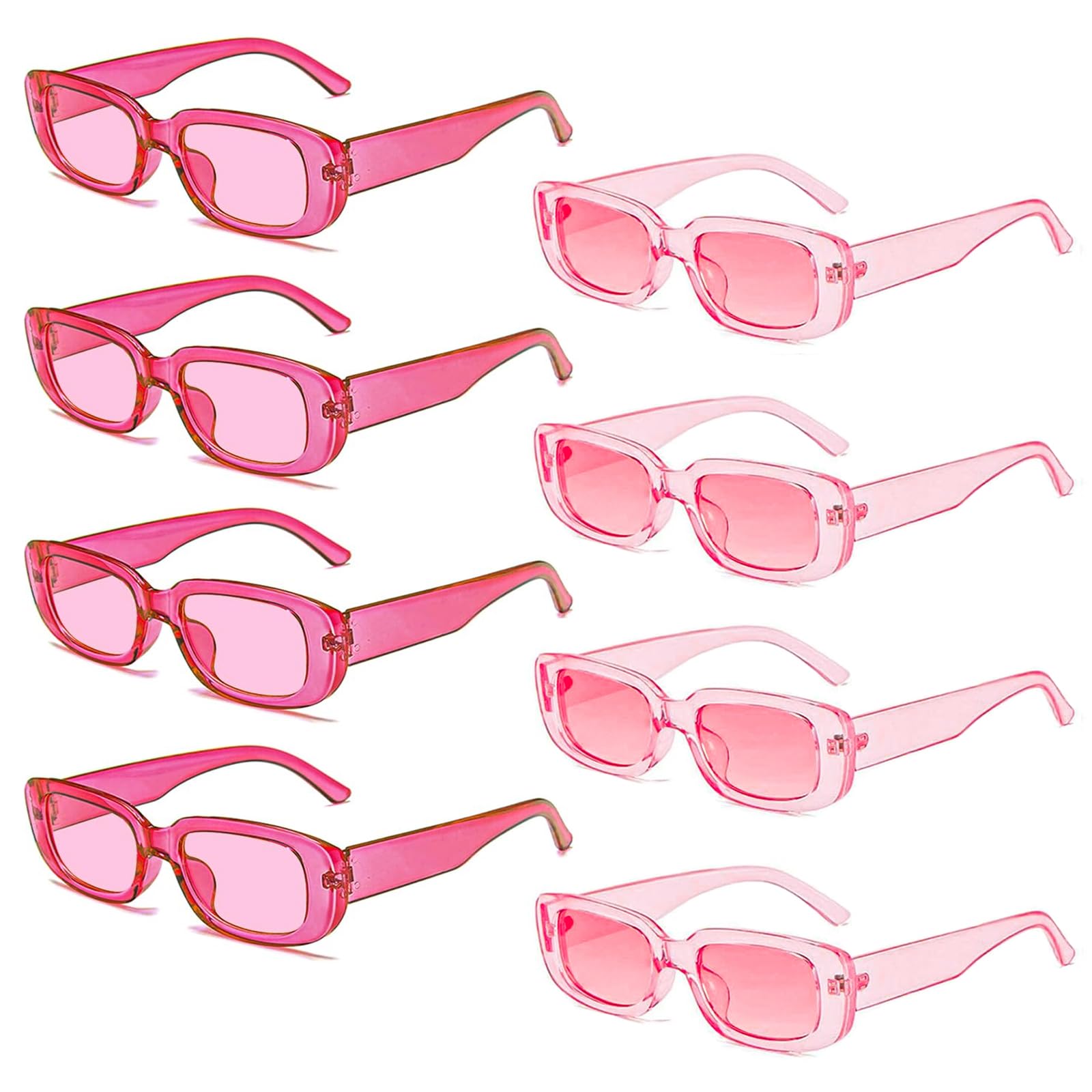 10 Pack Retro Rectangle Sunglasses UV Protection Square Frame Women 90s Y2k Sunglasses Rectangle Trendy Y2K Retro 90s UV Protect Square  main image 2
