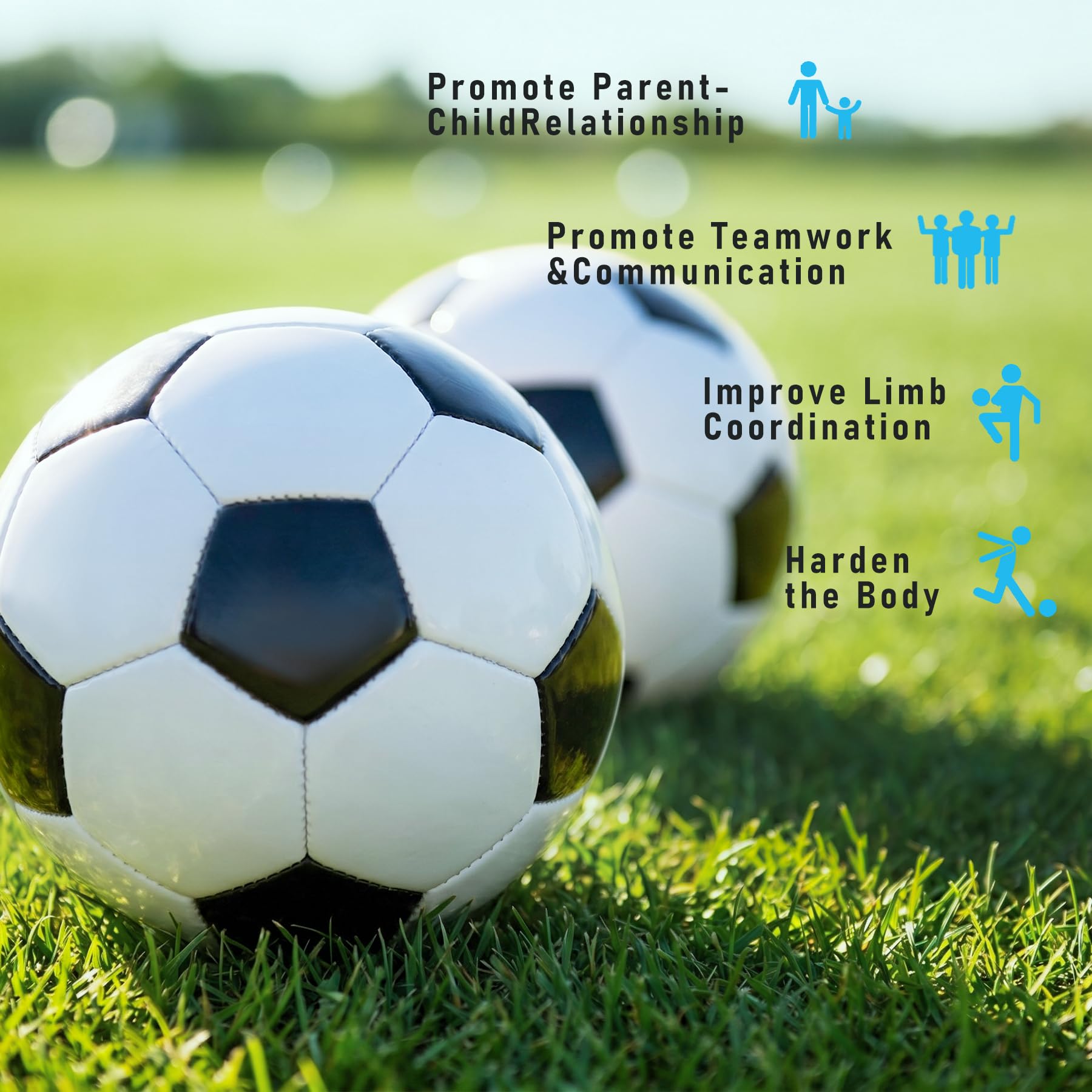 Balón de fútbol para niños pequeños, tamaño 2, paquete de 2 pelotas pequeñas y suaves para niños de 1 a 5 años, juguete deportivo de dibujos animados para niños y niñas, gran regalo de fútbol y