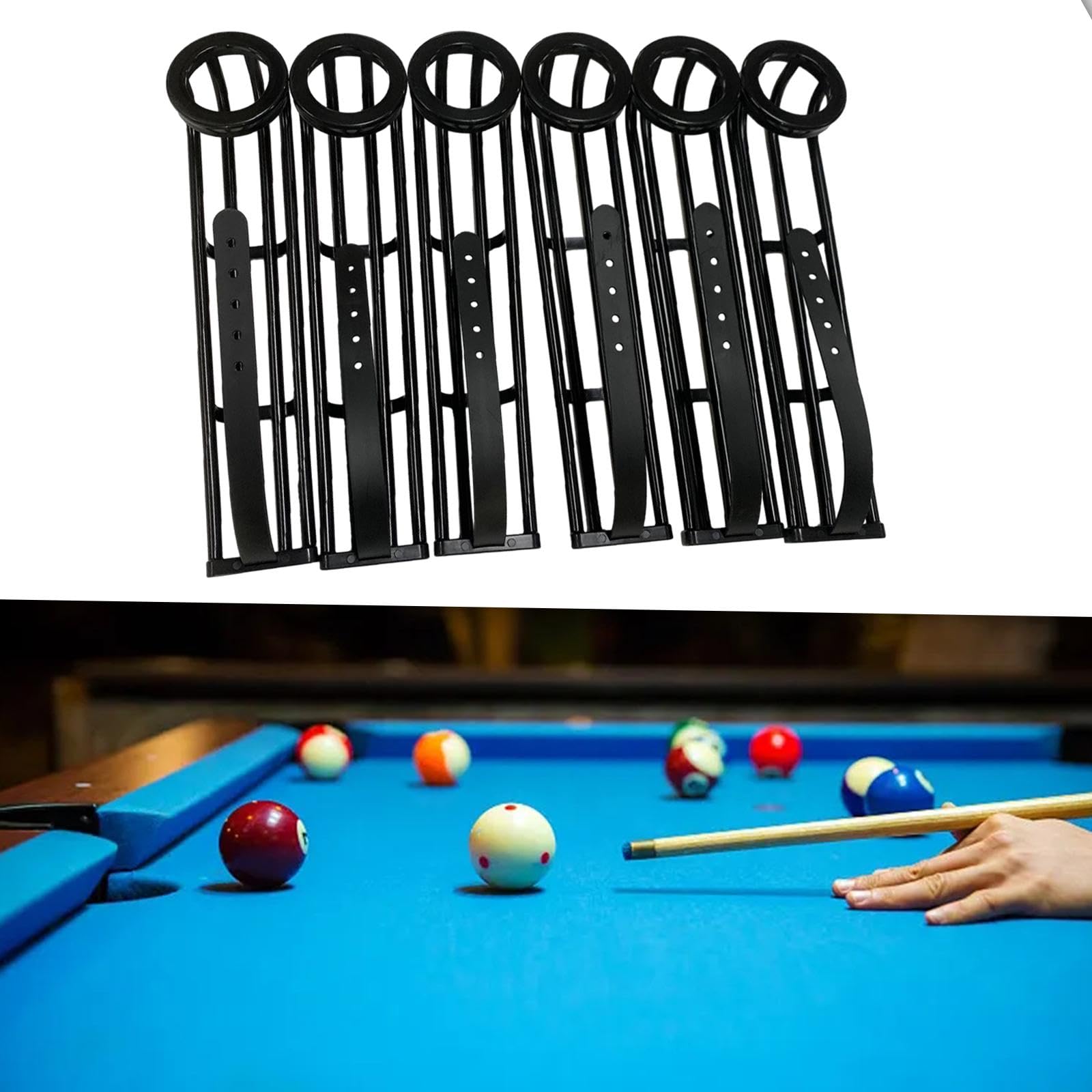 Set 6 Fodere Per Tasche Da Biliardo - In Gomma, Per Angoli E Laterali, Sostituzione Per Tavoli Da Gioco - Foto 8