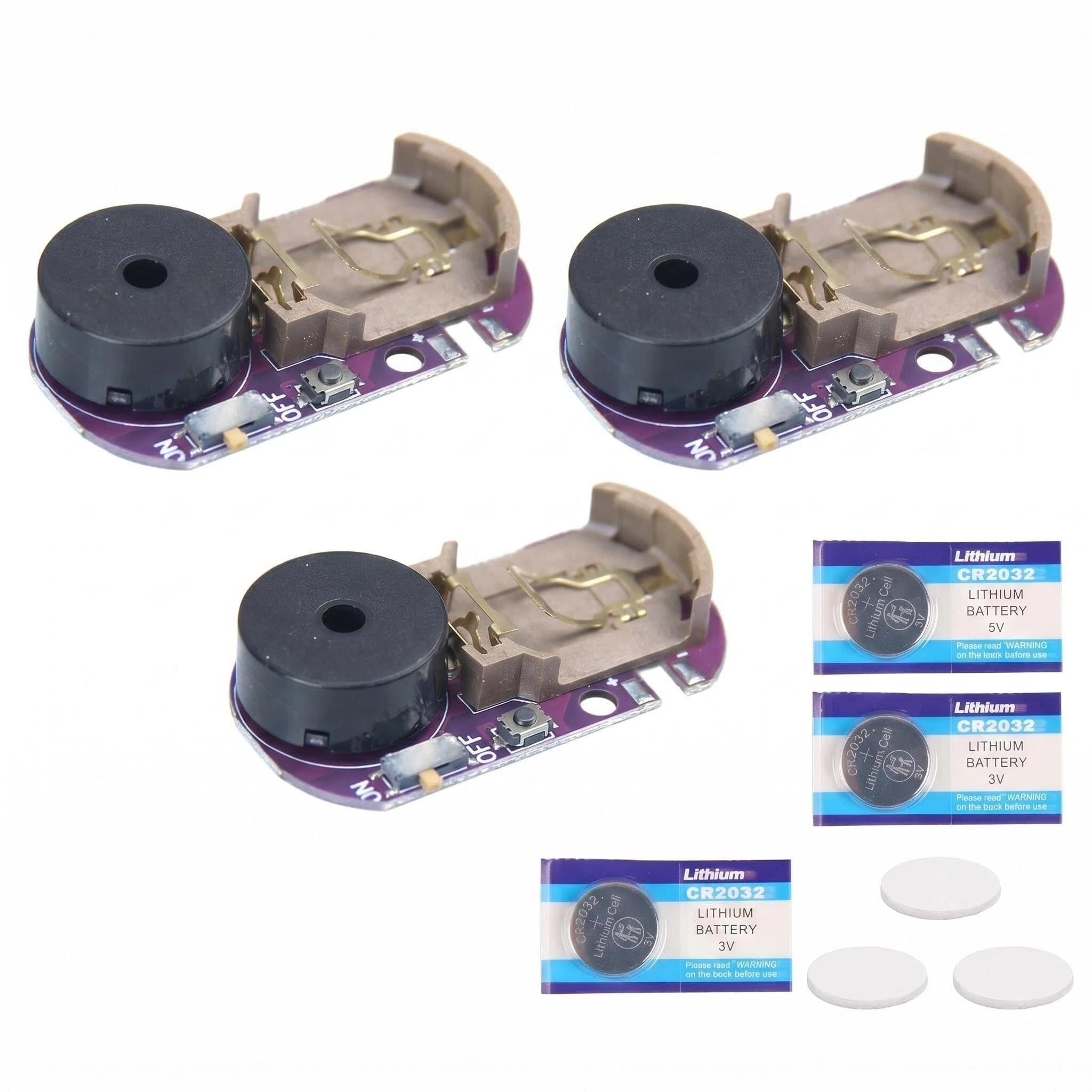 Cricket Noise Maker Prank Toy Set, 3-Pack with 20 Selectable Sounds & Magnetic Back, Automatic Gag Device for Office Pranks, Home Mischief and Party Fun, Durable ABS Prank Gadget for Adults