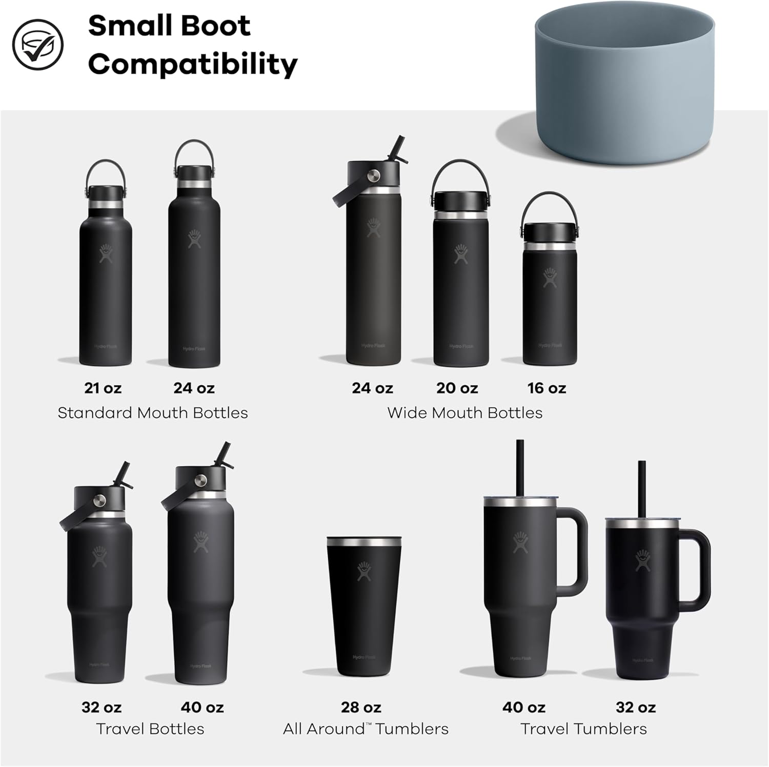 Hydro Flask Bottle Boot - Bottom Protector Sleeve - Silicone Water Bottle Accessory Small Cloud Pink